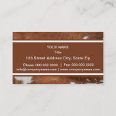 Visitekaartje Koeienbont (Achterkant)