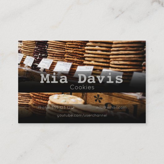 Visitekaartje Koekjesbakkersverkoop (Achterkant)