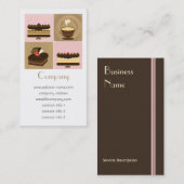 Visitekaartje koffie en koekjes (Voorkant / Achterkant)