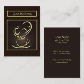 Visitekaartje Koffieontwerp (Voorkant / Achterkant)