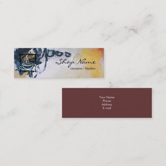 Visitekaartje Koffiewinkel (Voorkant / Achterkant)