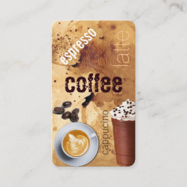 visitekaartje koffiewinkel