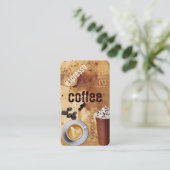 visitekaartje koffiewinkel (Staand voorkant)