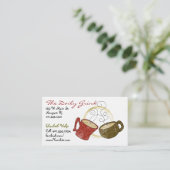 visitekaartje 'Koffiewinkel' (Staand voorkant)