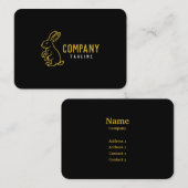 Visitekaartje konijn (Voorkant / Achterkant)