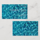 Visitekaartje Kool Blue Pool Water (Voorkant / Achterkant)