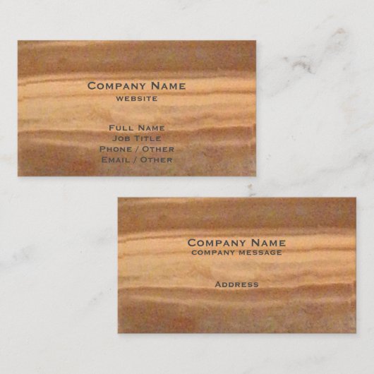 Visitekaartje koper (Voorkant / Achterkant)