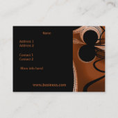 Visitekaartje Koper Abstract Bruin Zwart 2 (Achterkant)