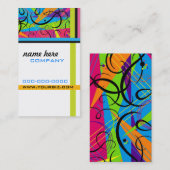 Visitekaartje kosmische kleuren (Voorkant / Achterkant)