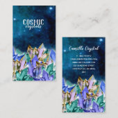 Visitekaartje kosmische kristallen (Voorkant / Achterkant)