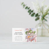 Visitekaartje kostuumhire en partijgoederen (Staand voorkant)