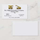 Visitekaartje kraanbouwapparatuur (Voorkant / Achterkant)