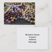 Visitekaartje kralen (Voorkant / Achterkant)