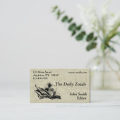 Visitekaartje kranten (Staand voorkant)