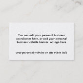 Visitekaartje krimpende objecten personaliseren (Achterkant)