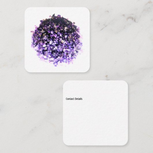 VISITEKAARTJE KRISTAL DESIGN STIJL (Voorkant / Achterkant)