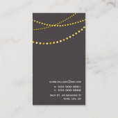 VISITEKAARTJE:: kroonluchter + lichten 2P Visitekaartje (Achterkant)