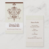 VISITEKAARTJE:: kroonluchter - Sharon Perillo 2 Visitekaartje (Voorkant / Achterkant)