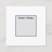 VISITEKAARTJE KUNST EN DESIGN STIJL (Achterkant)