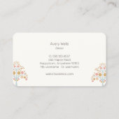 Visitekaartje Kute Pastel Tree (Achterkant)