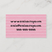 Visitekaartje Label Button scrapbooking land (Achterkant)