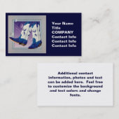 visitekaartje, Label met cadeau — Elektrische Slid (Voorkant / Achterkant)