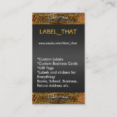 Visitekaartje Label_That Privé (Achterkant)