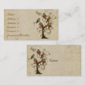 Visitekaartje/Labels van hoefdierbomen Visitekaartje (Voorkant / Achterkant)