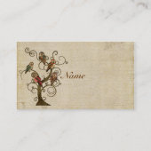 Visitekaartje/Labels van hoefdierbomen Visitekaartje (Achterkant)