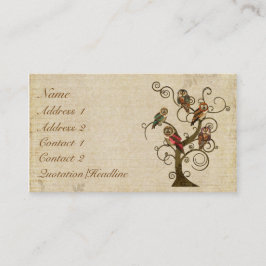 Visitekaartje/Labels van hoefdierbomen Visitekaartje