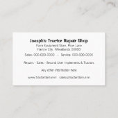 Visitekaartje landbouwtrekkers (Achterkant)