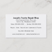 Visitekaartje landbouwtrekkers (Achterkant)