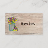 Visitekaartje landenpansies (Achterkant)