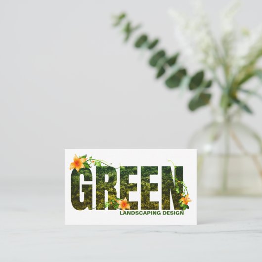 Visitekaartje Landscape Designer (Staand voorkant)