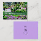 Visitekaartje landschapsarchitectuur (Voorkant / Achterkant)