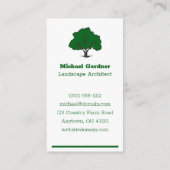 Visitekaartje landschapsarchitectuur (Achterkant)