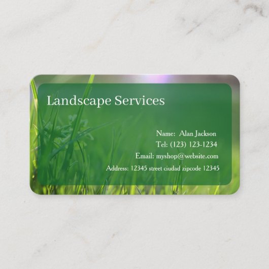 Visitekaartje Landschapsservices bewerkbaar (Voorkant)