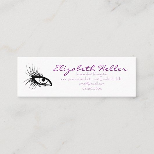 Visitekaartje Lashes (Voorkant)