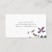  Visitekaartje Laurel Flowers (Achterkant)