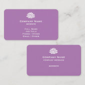  Visitekaartje lavender (Voorkant / Achterkant)