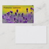 Visitekaartje lavender (Voorkant / Achterkant)