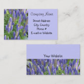 Visitekaartje lavender (Voorkant / Achterkant)