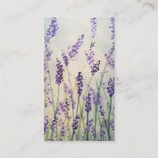Visitekaartje Lavender Blossom Waterverf Design
