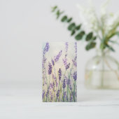 Visitekaartje Lavender Blossom Waterverf Design (Staand voorkant)