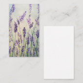 Visitekaartje Lavender Blossom Waterverf Design (Voorkant / Achterkant)