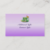 Visitekaartje lavender Coffee Cup 2 (Achterkant)