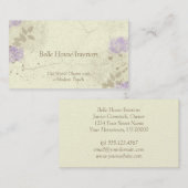 Visitekaartje Lavender Floral Garden (Voorkant / Achterkant)