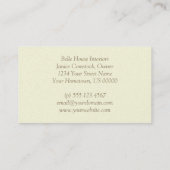 Visitekaartje Lavender Floral Garden (Achterkant)