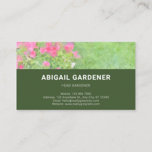 Visitekaartje: Lawn Care & Gardening Service Visitekaartje