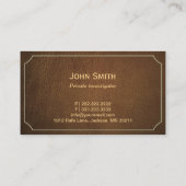 Visitekaartje  leder (Achterkant)